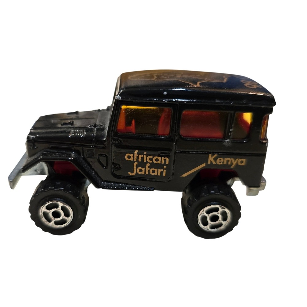 Majorette 4x4 Toyota‎ African Safari Kenya RAID 86 Black Diecast 1/55 France 277